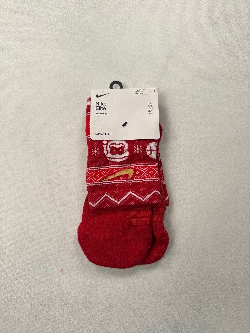 Nike Elite Socks Red Modern - Medium 5-7Y 6-10W 6-8M